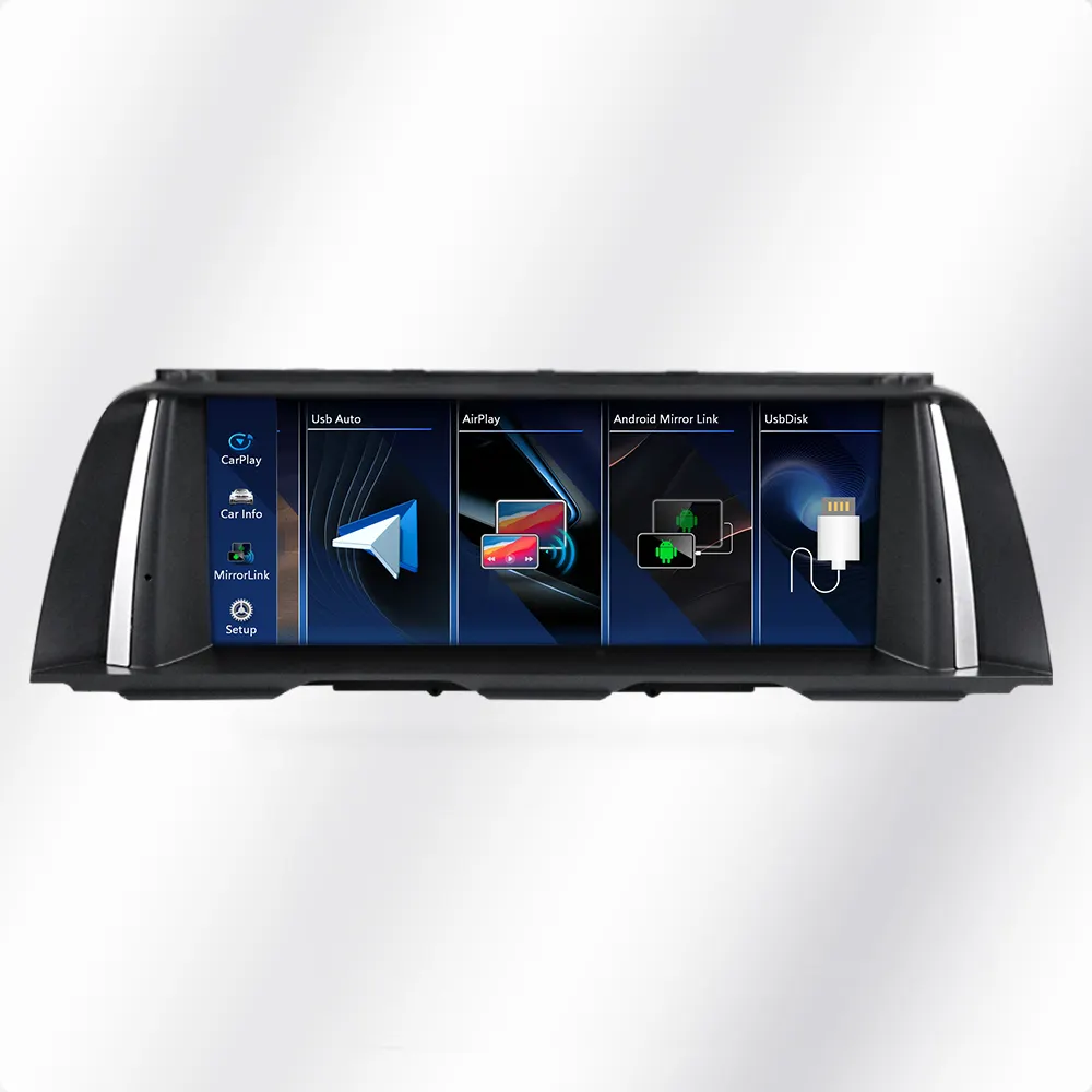 10.25インチLinuxシステムカーラジオBTDSPIPSタッチスクリーンカープレイ自動GPS BMW F10 F11 2011-2016
