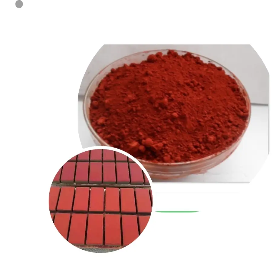 Ijzeroxide Rood Pigment Y101 Terrazzo Kleur Vloerverf Coating Cement Speciaal Rood Pigment