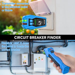 90-120V AC <strong>Circuits</strong> Digital <strong>Circuit</strong> Breaker Finder with Digital Receiver and GFCI <strong>Circuit</strong> <strong>Tester</strong> - Product Image 6
