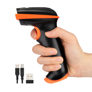 Tera-escáner de código de barras láser, lector de código de barras portátil con cable, inalámbrico, versátil, 2 en 1, 2,4 Ghz, USB 2,0, 1D, 5100 - Product Image 1