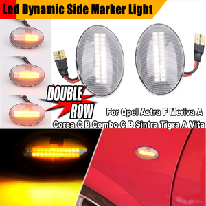 Dinamik yan işaretleyici lamba flaşör dönüş sinyal ışıkları Opel Astra F T92 Corsa B C Opel Combo B C Corsa Tigra bir Sintra Vita - Product Image 4