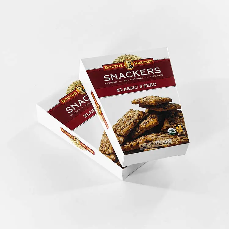 Scatola di carta per biscotti con Design gratuito personalizzato OEM Factory scatola di biscotti scatola di carta per biscotti