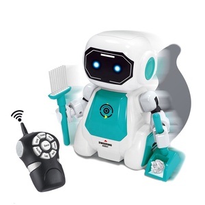 Robot de control remoto inteligente con herramienta de limpieza para niños, juguete de robot de control remoto inteligente con función de prevención de obstáculos - Product Image 1