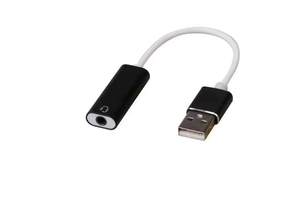 Aux Jack <strong>Headphone</strong> Audio Adapter Sound Card for Mobile Phones Computer Desktop Pc Tablet <strong>With</strong> Extension Cable - Product Image 2