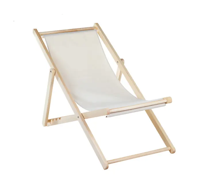 फैशन बांस बीच लकड़ी समायोज्य समुद्र तट आउटडोर तह डेरा डाले हुए पिकनिक के लिए डेक कुर्सी