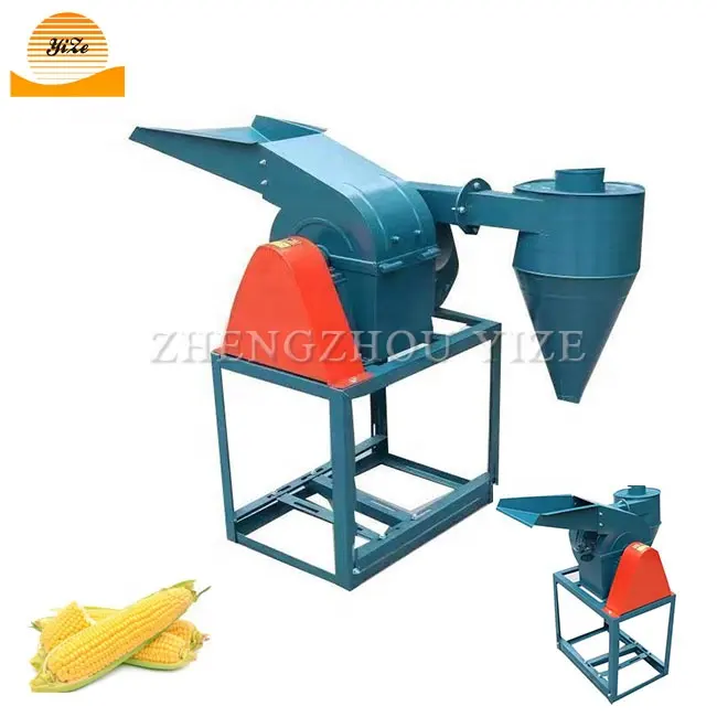 Grain Corn flour mill machine hammer mill crusher maize milling machine price meshine electric corn wheat milling machine