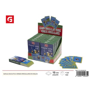 教育カードゲーム: 英語での不規則な動詞-ゲームと学習 - Product Image 1