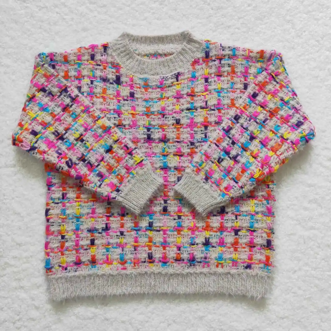 2023 nuovo arrivo RTS top invernali per bambini neonate pullover all'uncinetto maglioni lavorati a maglia per bambini piccoli