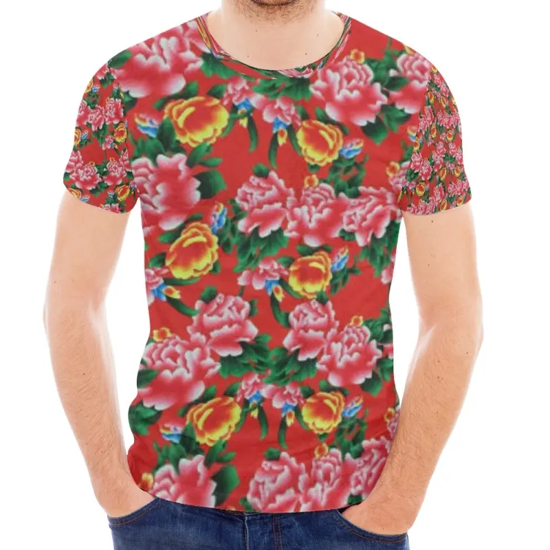เสื้อยืดแนวสตรีทฮิปฮอปสำหรับผู้ชายเสื้อยืดลำลองสำหรับฤดูร้อนเสื้อยืดออกแบบโลโก้ได้ตามต้องการ