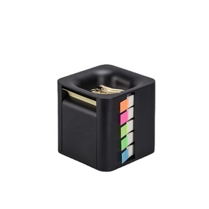Caja de almacenamiento de notas adhesivas de cubo de escritorio con logotipo personalizado, soporte multifunción para Bloc de notas con nota adhesiva e índice para oficina y escuela