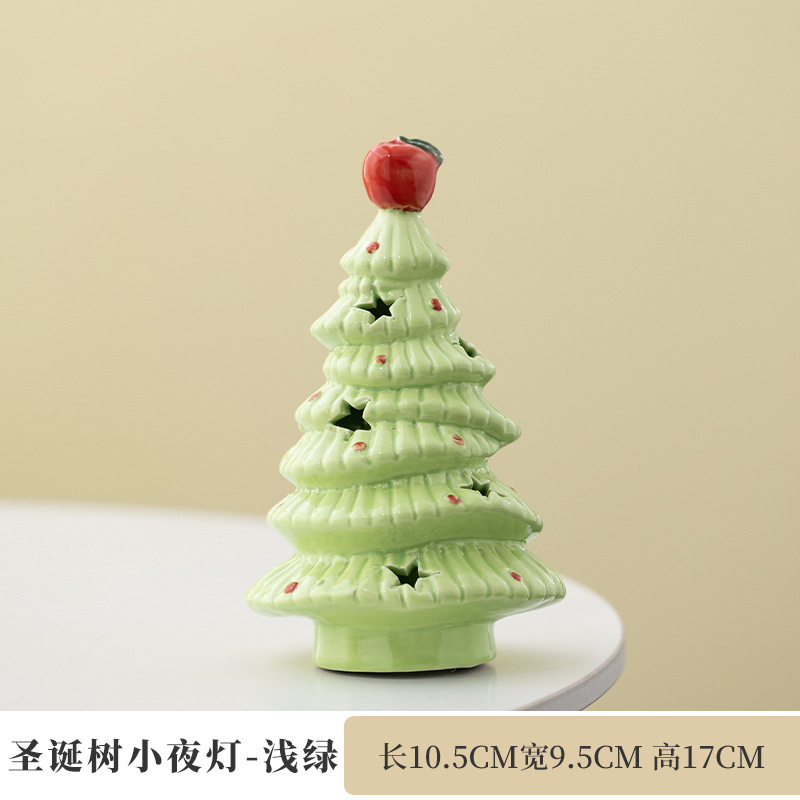 Vert gazon - Guirlande lumineuse sapin de Noël aux fruits