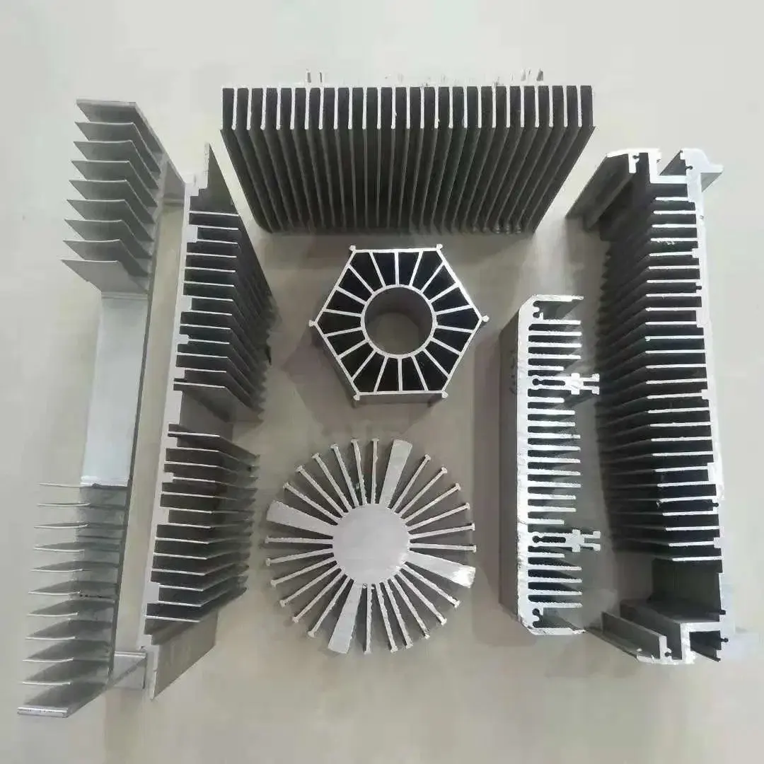 Personalizado de metal aluminio al aleación anodizado CNC extrusión extruido negro industrial perfiles de aluminio fabricante
