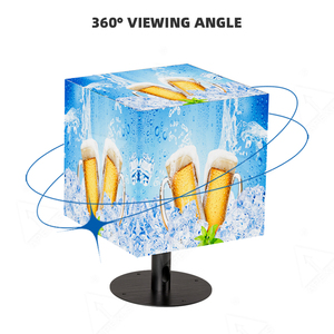 Apexls High Refresh Full Color Degree Angle Module <strong>4</strong>/5/5 Faces 3d Magic Outdoor Cubes <strong>Led</strong> Panel Cube - Product Image 4