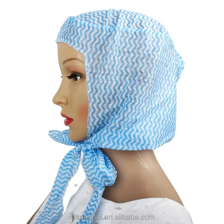 Copricapo medico cappello sciarpa monouso in tessuto non tessuto Spunlace monouso