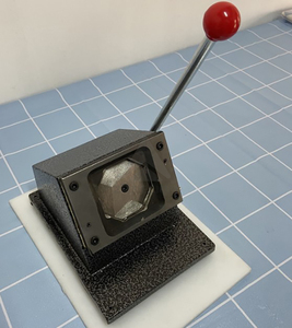 Khí nén điện hình chữ nhật 50x50mm Nút Maker Kit huy hiệu Máy Làm + cắt + 1000PCS tủ lạnh nam châm nút Nhà cung cấp - Product Image 5