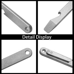 Titanium EDC Multi-Function Wrench Pocket <strong>Tool</strong> with Clip Lanyard Hole for Hand Tasks - Product Image 4
