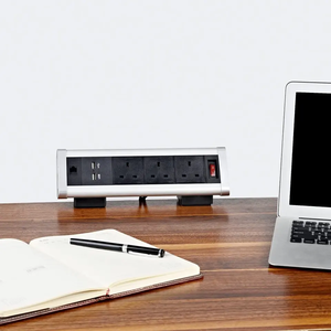Office Furniture Table Mounted Electric PDU <strong>with</strong> 3 Way UK <strong>Sockets</strong> Triangle Tabletop <strong>Multi</strong> <strong>Function</strong> <strong>Socket</strong> <strong>with</strong> RJ45 and <strong>USB</strong>