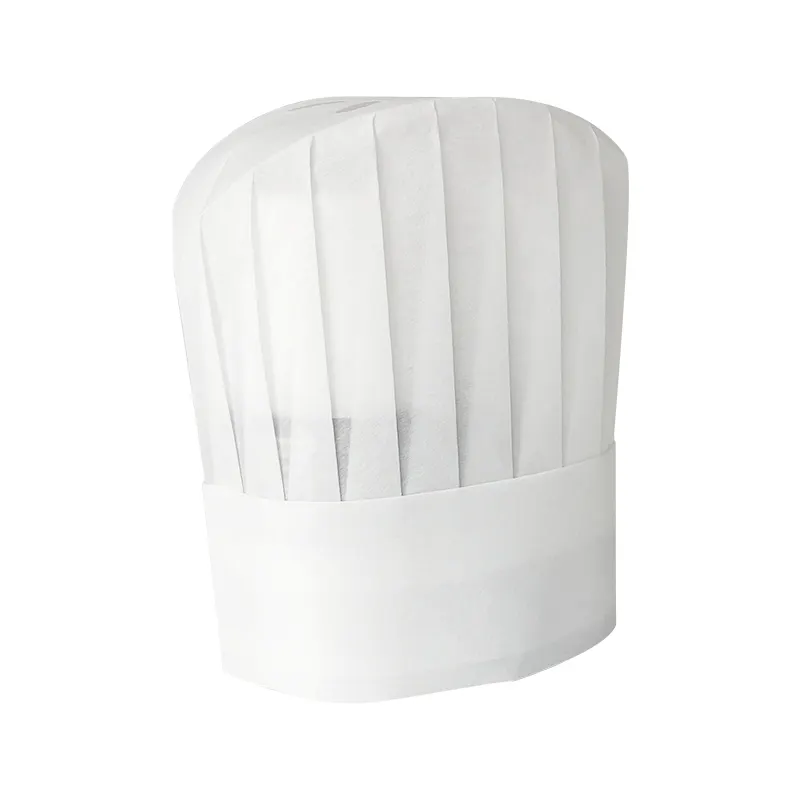 Mini gorro de cocina desechable para adulto, gorro de chef redondo, no tejido, impermeable, color blanco, 2021