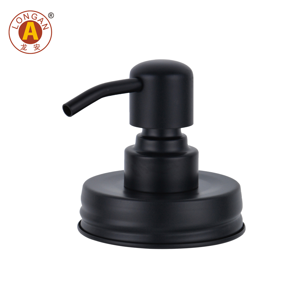 Pompe et couvercle de lotion noirs