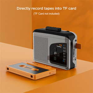 234 <strong>Cassette</strong> Tape Player Portable AM FM Radio <strong>Cassette</strong> Tape-to-MP3 Converter Sound Recorder Built-in Speaker Headphone Jack - Product Image 1