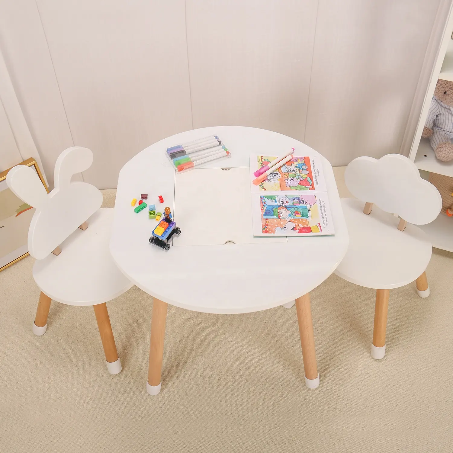 Современный детский набор мебели для занятий