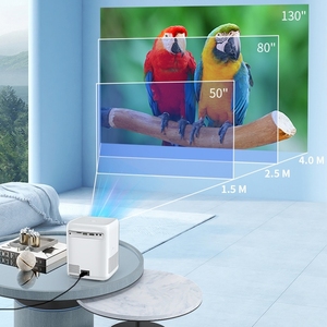 Proyectores inteligentes mini S6 Android 9,0 Native 1080P 250 ANSI compatible con proyector 4K