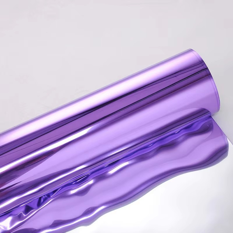 morado-un lado plateado