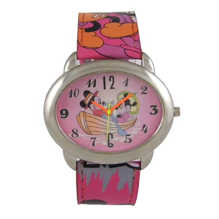 Reloj transformable de aleación con personaje de dibujos animados para niños, reloj con logotipo personalizado