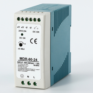 MDR-60W産業用ミニAC/DC DINレール電源スイッチシングル出力スイッチング5V/12V/24Vソース - Product Image 1