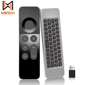 W3 Fly Air Mouse Voice Remote <strong>Control</strong> Mini <strong>Keyboard</strong> 2.4G Wireless Gyroscope Sensing for Smart <strong>Android</strong> Tv Box MINI PC - Product Image 1