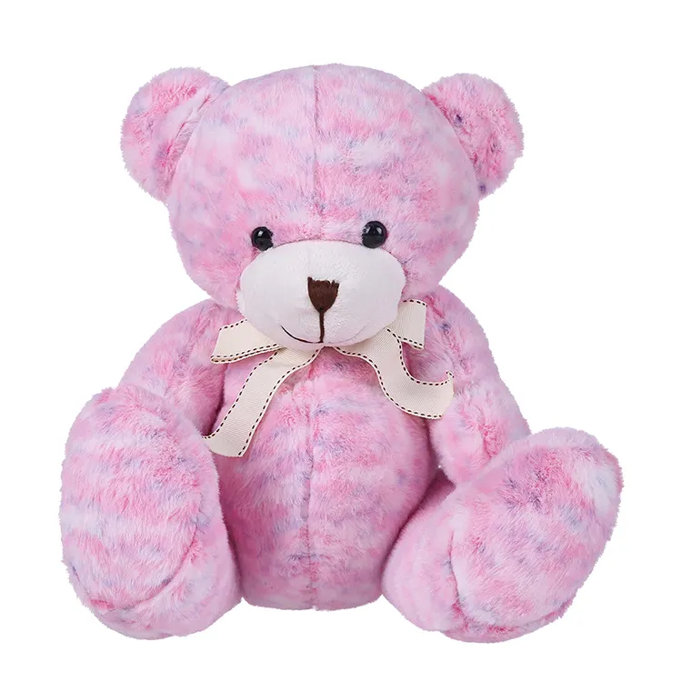 Pink blue green brown color teddy bear animal soft toy Wholesale low MOQ custom made your own teddy bear plush toy