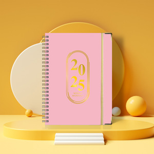 2025 Exclusive A5 Spiral Planner <strong>Notebook</strong> <strong>with</strong> <strong>Elastic</strong> Band English Schedule Journal for Work and Fitness - Product Image 6