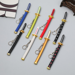Mini 15Cm <span class=keywords><strong>Samurai</strong></span> Thanh Kiếm Keychain Phong Cách Cổ Điển Kim Loại Vũ Khí Mô Hình Mặt Dây Chuyền Cho Bảng Trang Trí Thời Trang Vật Liệu Hợp Kim - Product Image 2