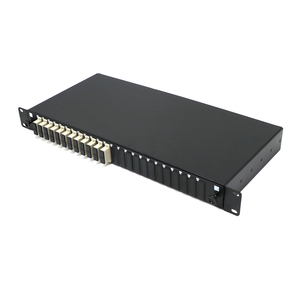 Sliding type factory support 1U 2U 24 48 port SC LC FC SM MM black white color metal ODF fiber <strong>patch</strong> <strong>panel</strong> - Product Image 6