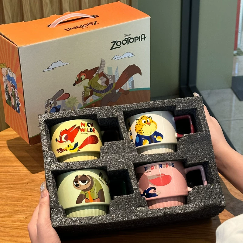 Crazy Zootopia Stacked Cup - Quatre modèles + coffret cadeau portable