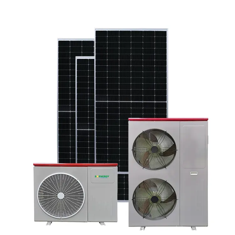 Solarheizung Kühlung und Heißwasser Hybrid-Wärmepumpe mit Voll-DC-Wechselrichter Kompressor grüne Technologie WLAN-Steuerung