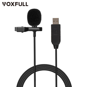 Lju02全方向性ラペル会議録音USBサウンドカードコネクタ付きティーチングマイク - Product Image 1