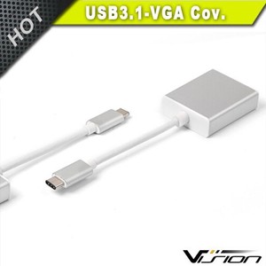USB 3,1 Tipo-C a VGA Video + Audio PC Monitor Proyector Adaptador Convertidor Cable - Product Image 3