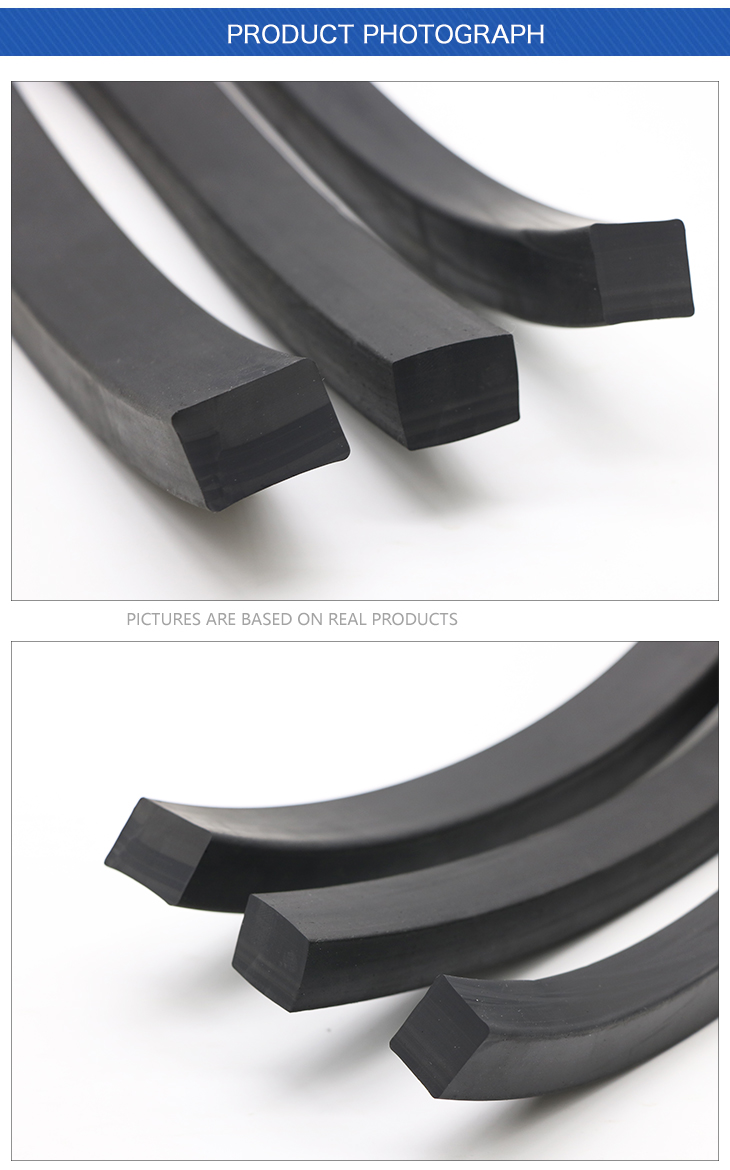High Temperature NBR FKM Silicone EPDM Rubber O Ring Cord Rubber Sealing Strip Solid Round Square Rubber Strip Seals