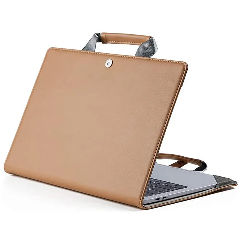 पु चमड़े के कवर मामले के लिए 13.3 एयर 13 15 16 11 12 इंच कंप्यूटर लैपटॉप आस्तीन त्वचा नोटबुक बैग लैपटॉप कवर मामले बैग