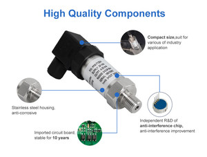 <strong>PPM</strong>-T428 4-20ma 12VDC Zigbee Water Pressure Transmitter Vacuum Transmitter <strong>Sensor</strong> Mini Pressure Transducer - Product Image 2
