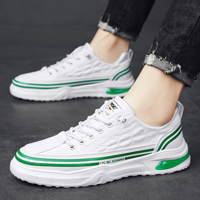 White and green