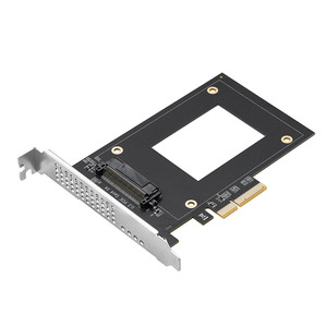 U.2至PCIe 4.0 X4 Riser扩展适配器卡<span class=keywords><strong>PCI</strong></span> Express 4x U.2 SFF-8639适配器，适用于英特尔2.5 "NVMe U2固态硬盘