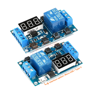 DC 6V~30V Multifunktion Trigger-Verzögerungs-Zeitmodul Schaltersteuerung Relais Zyklus Timer Ziffern-LED-Anzeige Micro-USB 5V - Product Image 2