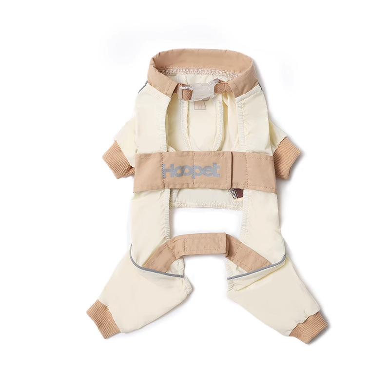 Pantalon à quatre pattes hydrofuge et anti-poussière (beige)