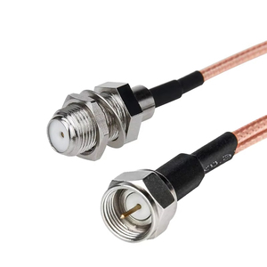 F-loại Splitter Coax Cable f Nam để Dual Nữ adapter 50ohm TV Antenna 3 cách Y loại rg316 Splitter cáp đồng trục - Product Image 5