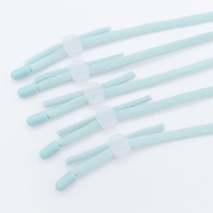 Spandex Nylon Soft Flat Earloop Banda elástica Suede Elastic Loop Cord Cuerda elástica - Product Image 1