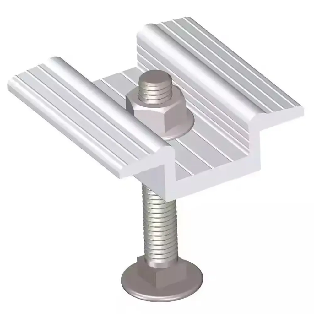 Aluminium bracket solar module bracket flat roof hanger bolt stainless steel solar bracket