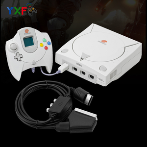 Cable de salida 2 en 1 RGB Scart + AV RCA, Cable de plomo con adaptador AV para SEGA Dreamcast para PAL