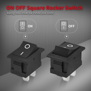 KCD1-101 SPST on OFF Rocker <strong>Switch</strong> 2PIN T85 Mini Rocker <strong>Switch</strong> 6A 250VAC 2 Positions PA66 with &quot;O I&quot; MRAKED - Product Image 5